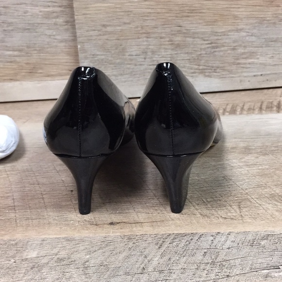 New 8N Trotters Penelope Black Patent Leather Heels 8 Narrow - Picture 12 of 14